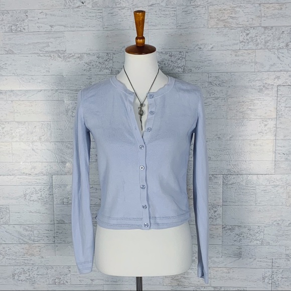 Tommy Hilfiger Sweaters - Tommy Hilfiger blue button up cardigan sweater